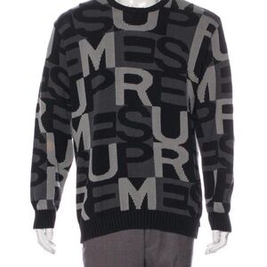 Supreme Big Letters Sweater 100% Cotton SZ XL Fall 2018